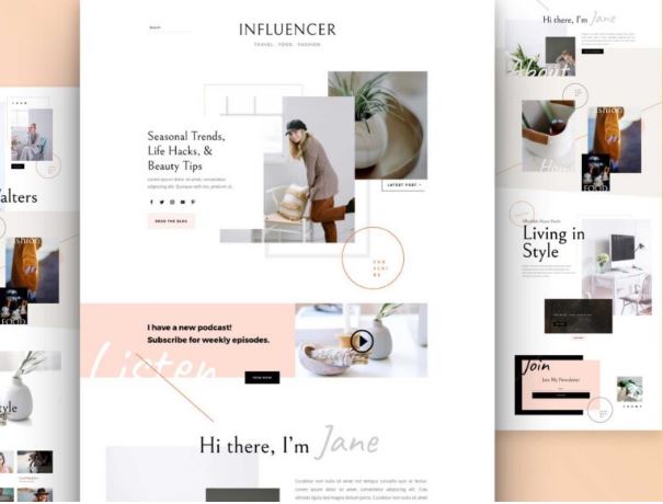 New free creatives added to Divi template