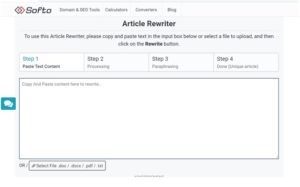 Softo article rewriter