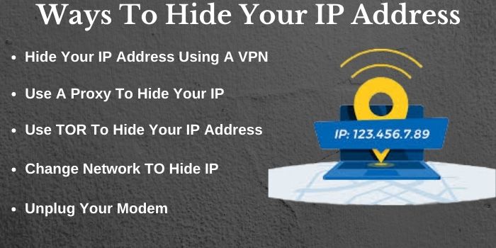 ways to hide your IP address