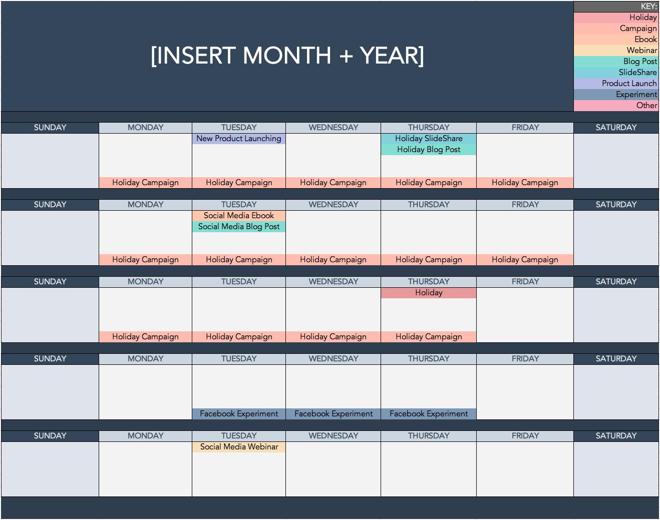 Keep a consistent content calendar